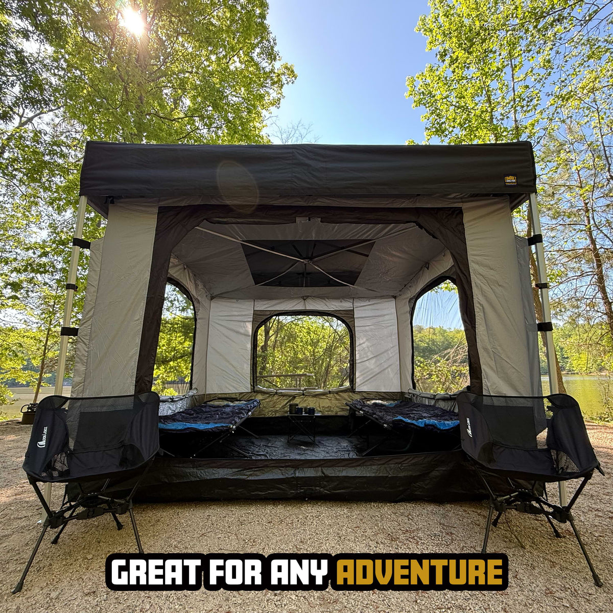 Compact Pop Up Tent Bundle with Enclosed Shelter