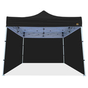 Enclosed Tent Bundle with Black Canopy and 3 Walls